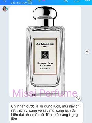 review jomalone english pear