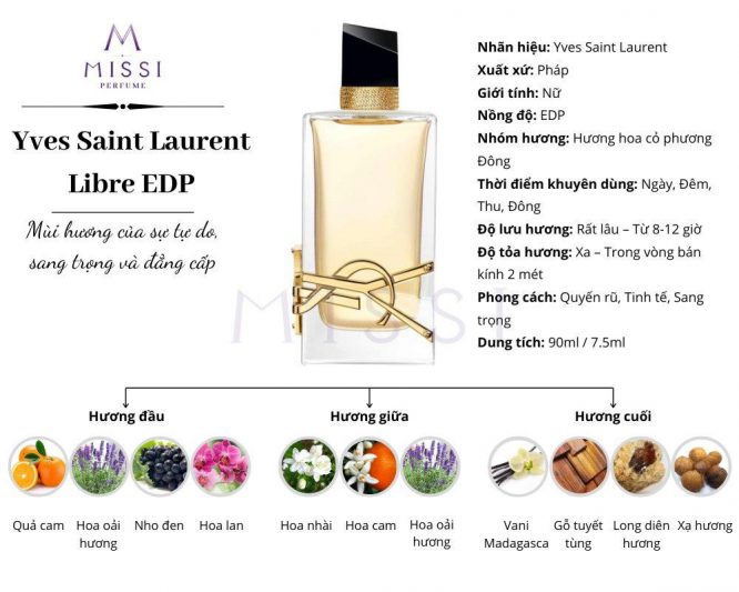Infographic YSL Libre Missi Perfume