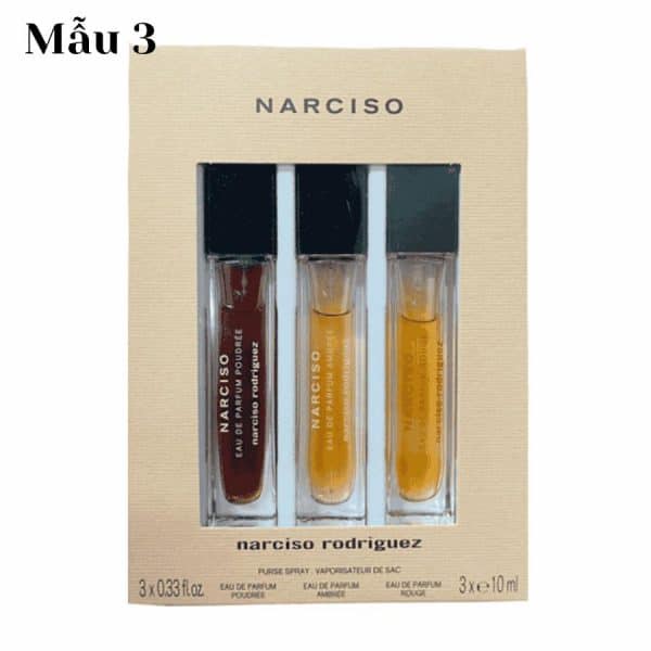 set narciso 3 chai 10 ml