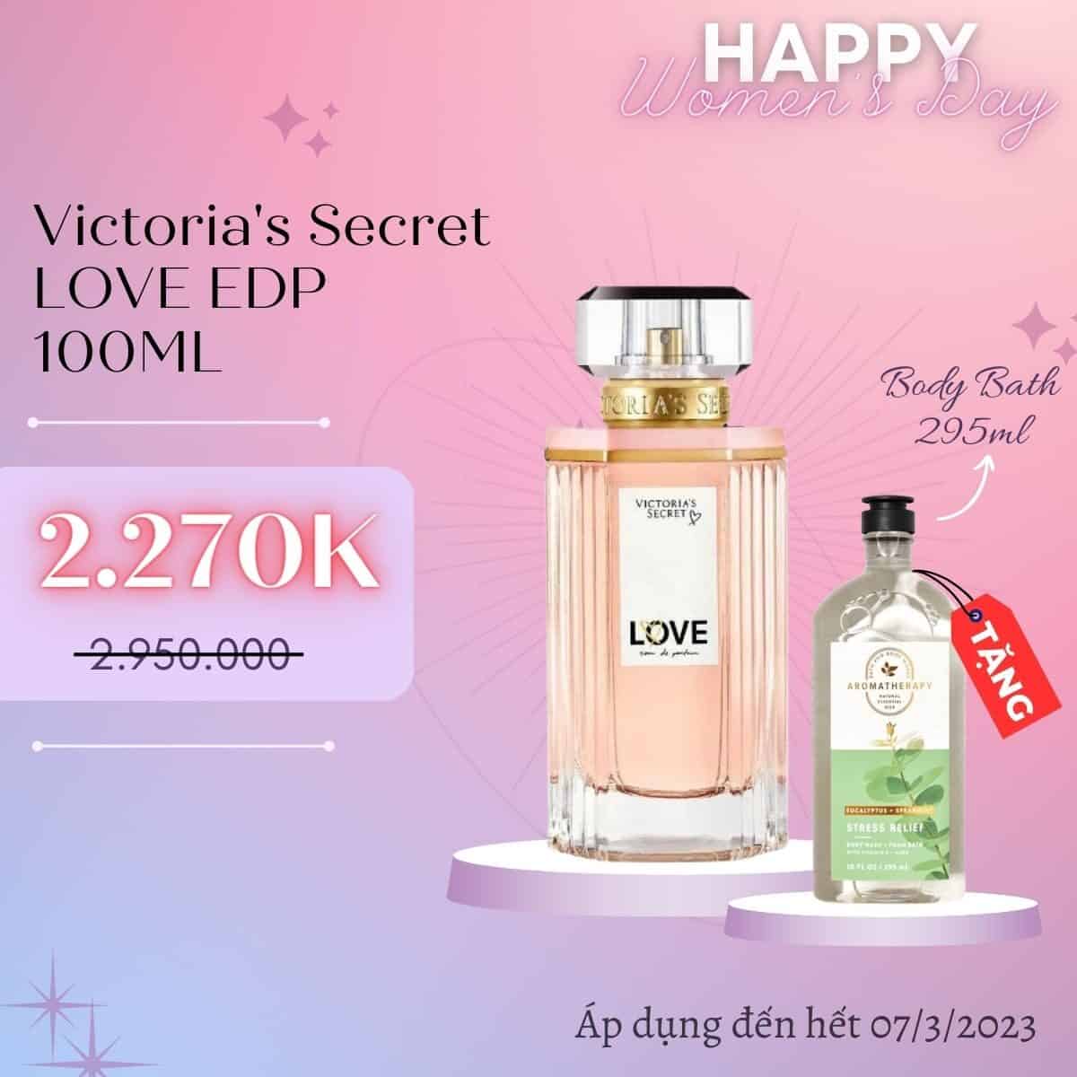 Combo quà tặng 8/3 - Victoria's Secret Love EDP