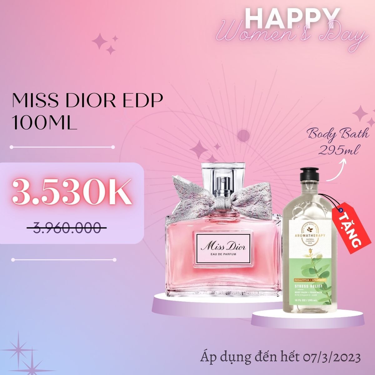 Combo quà tặng 8/3 - Miss Dior EDP